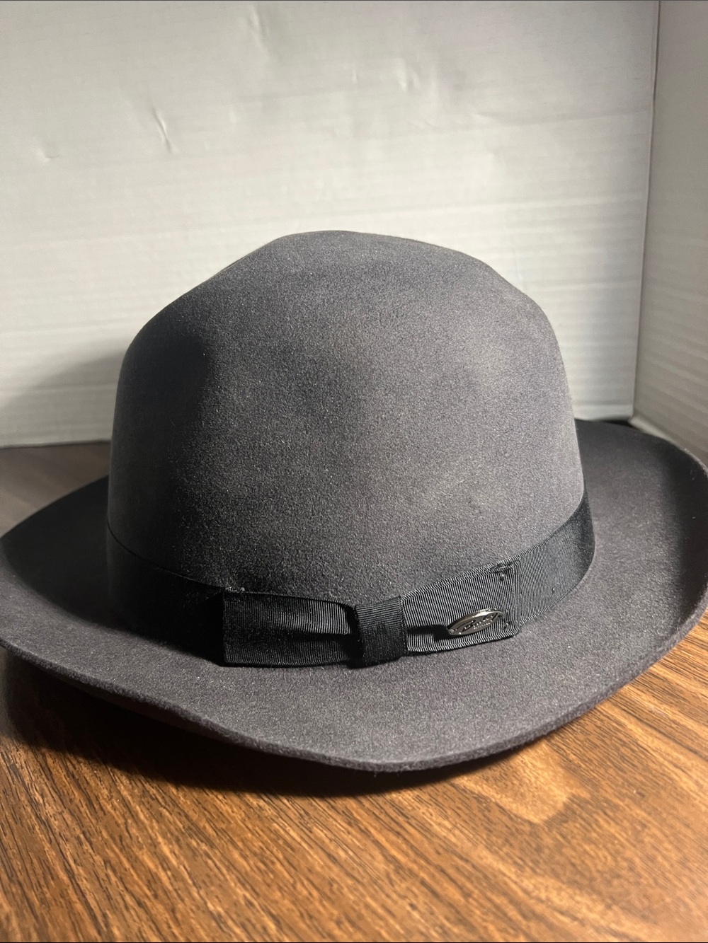 Bailey of Hollywood Classic Gray Felt Fedora with Black Band